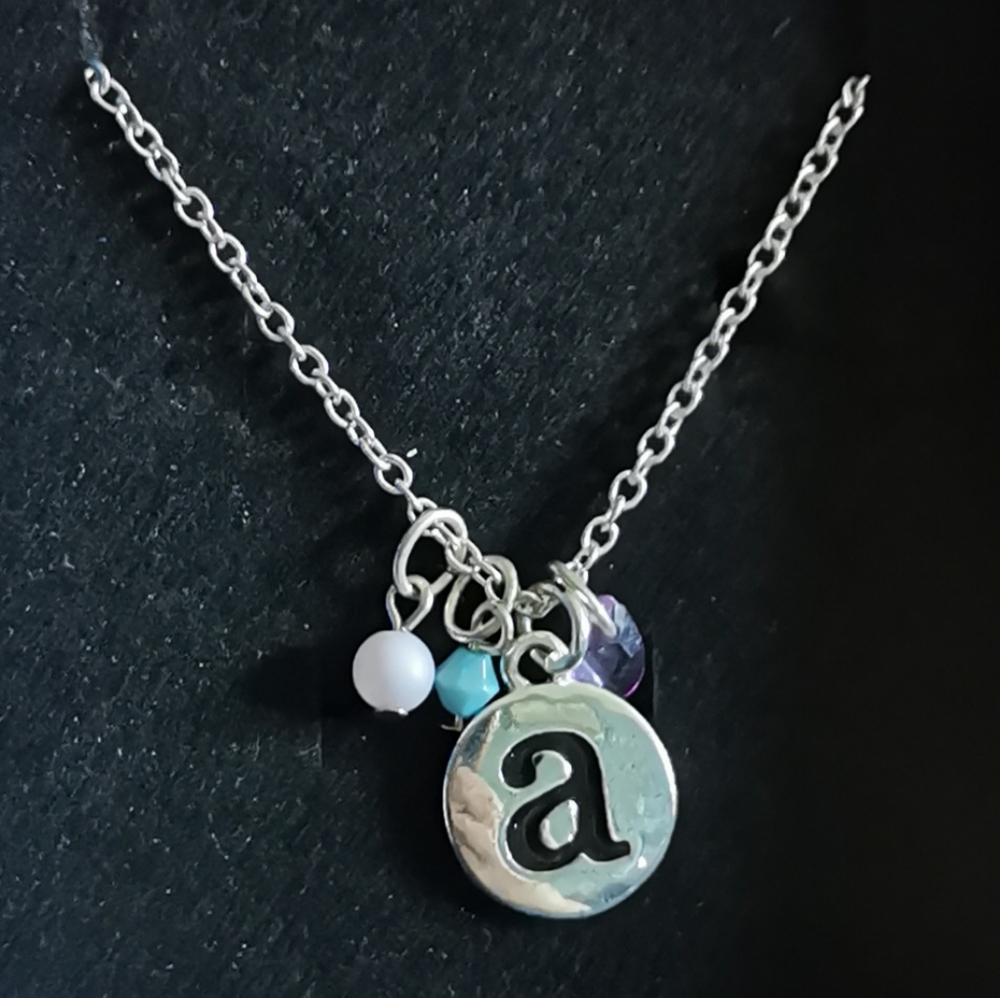 2/$15‼️"a" initial necklace